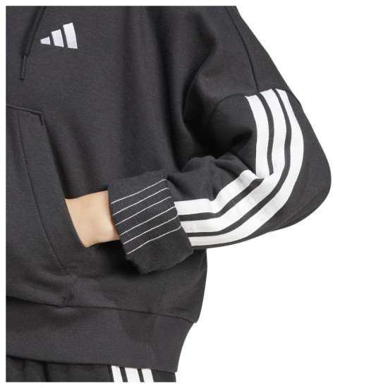 Adidas Γυναικείο φούτερ Essentials French Terry 3-Stripes 1/4-Zip Hoodie